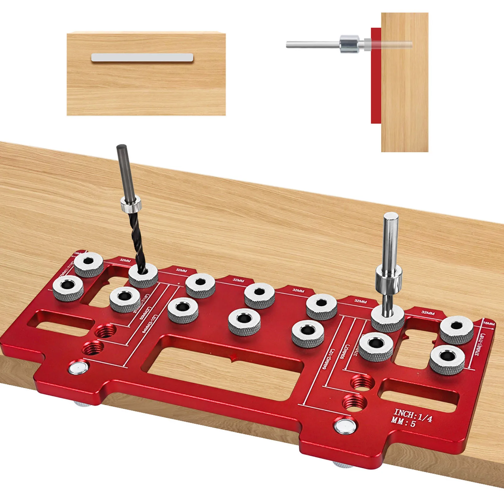 

Cabinet Handle Install Template Tool Drill Guide Door Hinge Handle Hole Drilling Template