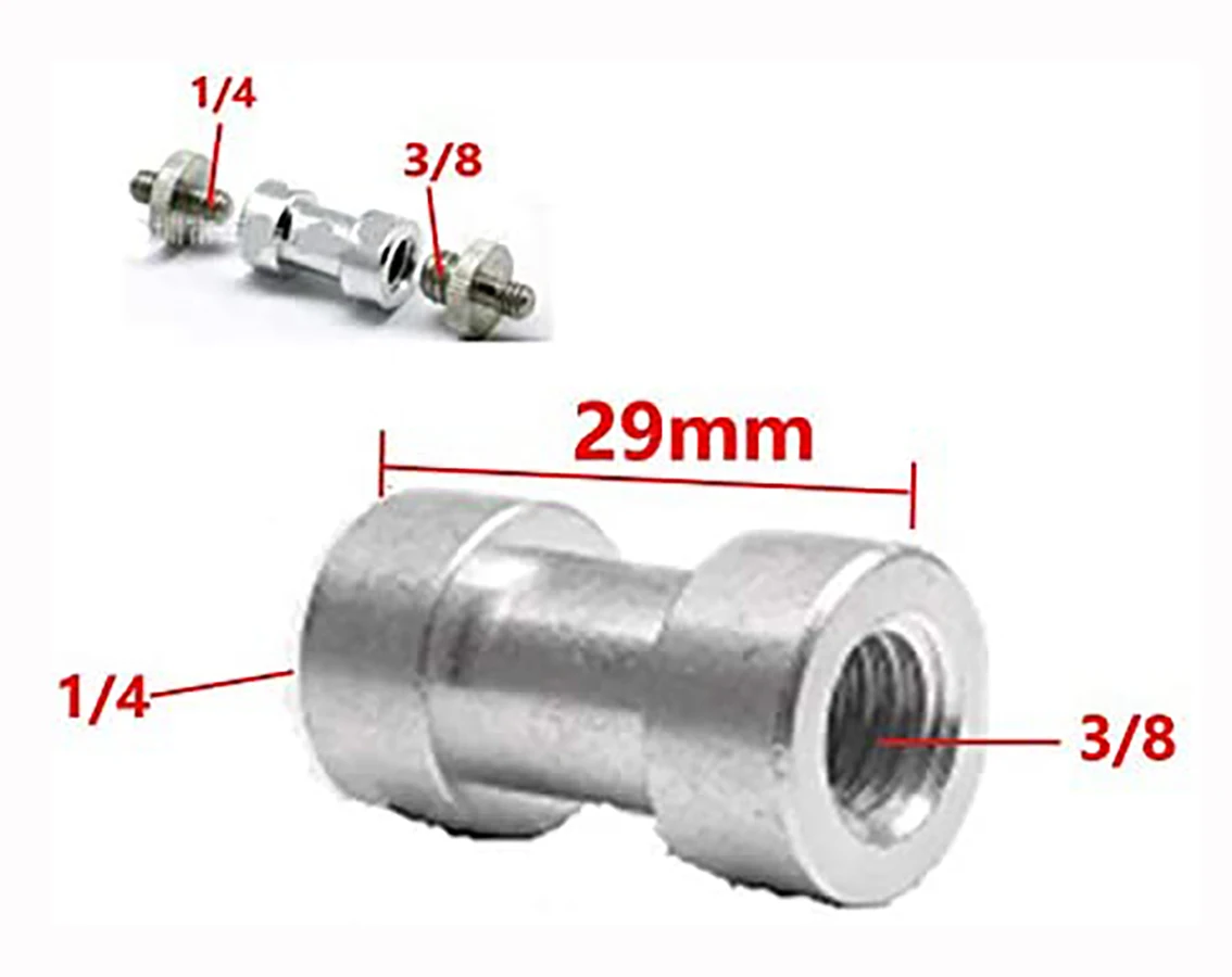 Kit Parafuso para Câmara com Rosca, Adaptador de Montagem, Conversor, Tripé, Placa QR, Liberação Rápida, D-Ring, 1,4 "a 3,8", Pacote 11