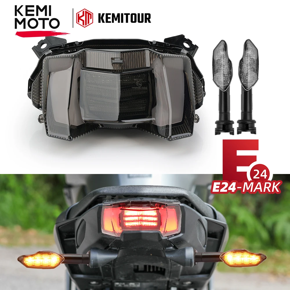 

MT09 2017-2020 Taillight With E-MARK Rear Tail Light Brake Turn Signals Integrated Motorcycle LED Light Waterproof FZ09 2018