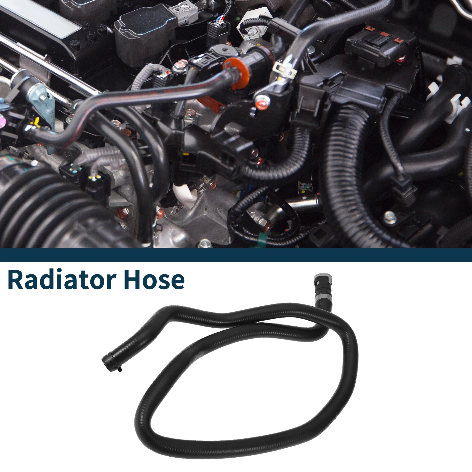 

UXCELL Radiator Hose Heater Hose No.BV6118K580 for Ford Kuga Focus C-Max 1.6 EcoBoost 10-15 Black Rubber Warm Air Outlet Pipe