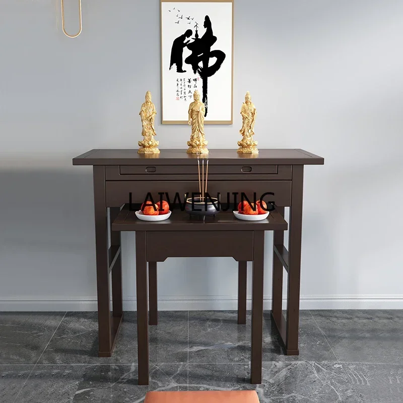 

SGD solid wood Buddhist table offering simple God of Wealth Shentai cabinet