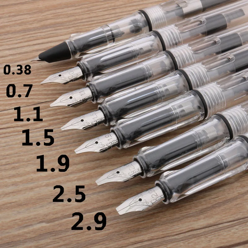 Parallel Calligraphy Fountain Pen Flat Tip Gothic Arabic Tibetan Art Pen Vinyl Flower Body Stationery Supplies No INK