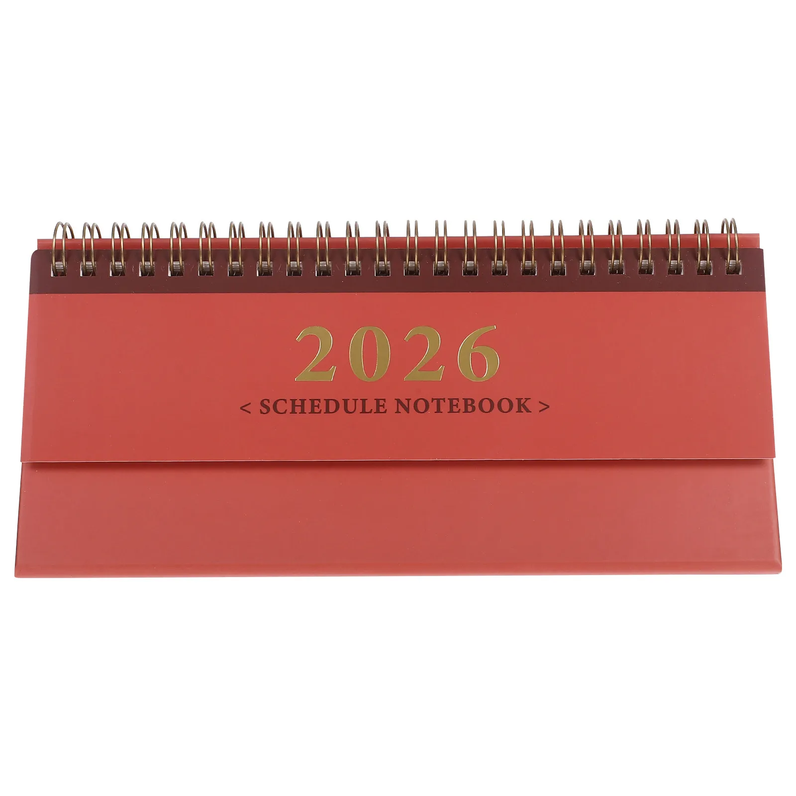 Mini Desk Standing Flip Calendar 2025-2026 15 Months Portable Horizontal Planner Small Desktop Calendar Thick Paper Office