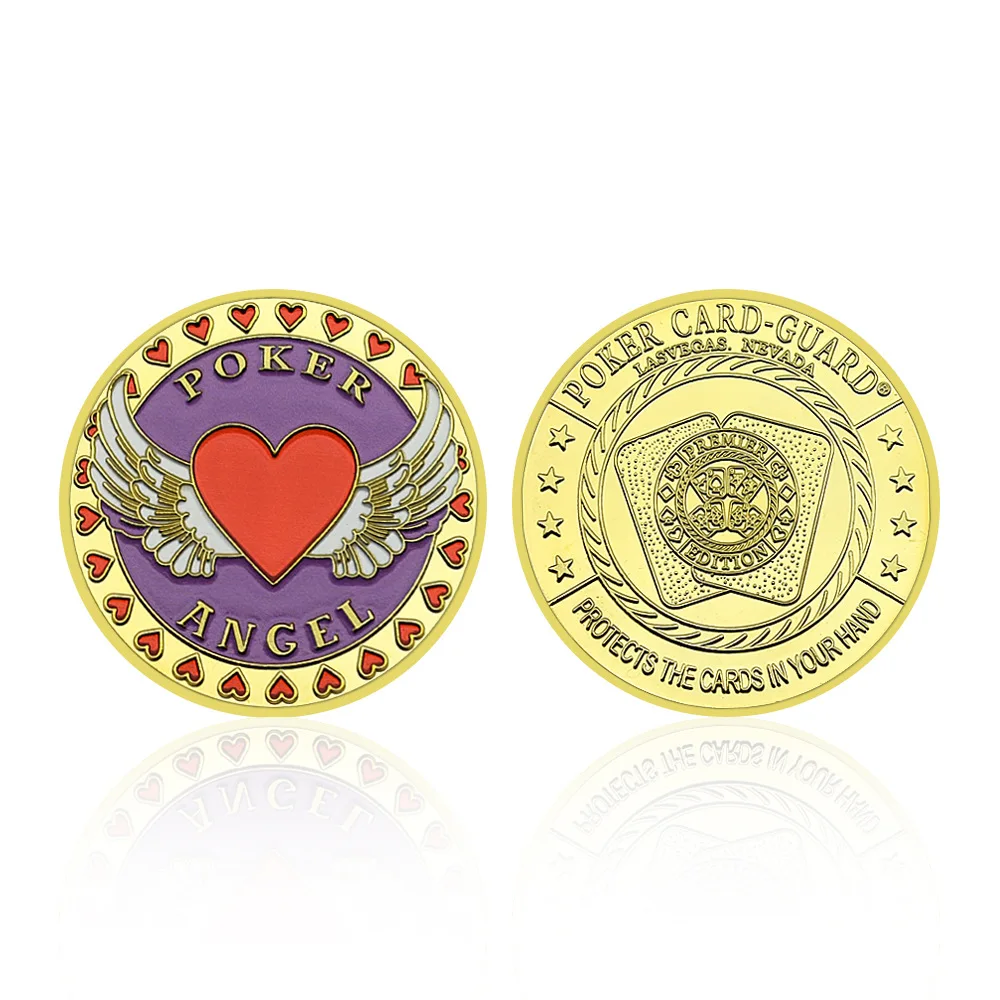 Love Style Poker Cards Chip Coins Gold-Plated Commemorative Coins Commemorative Medals  Creative Chips