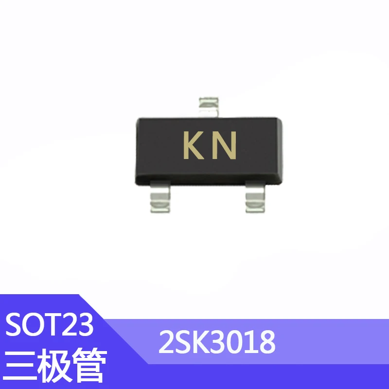 100pcs 2sk3018 Smd Transistor Package Sot-23 Silk Screen Kn 0.1a/30v