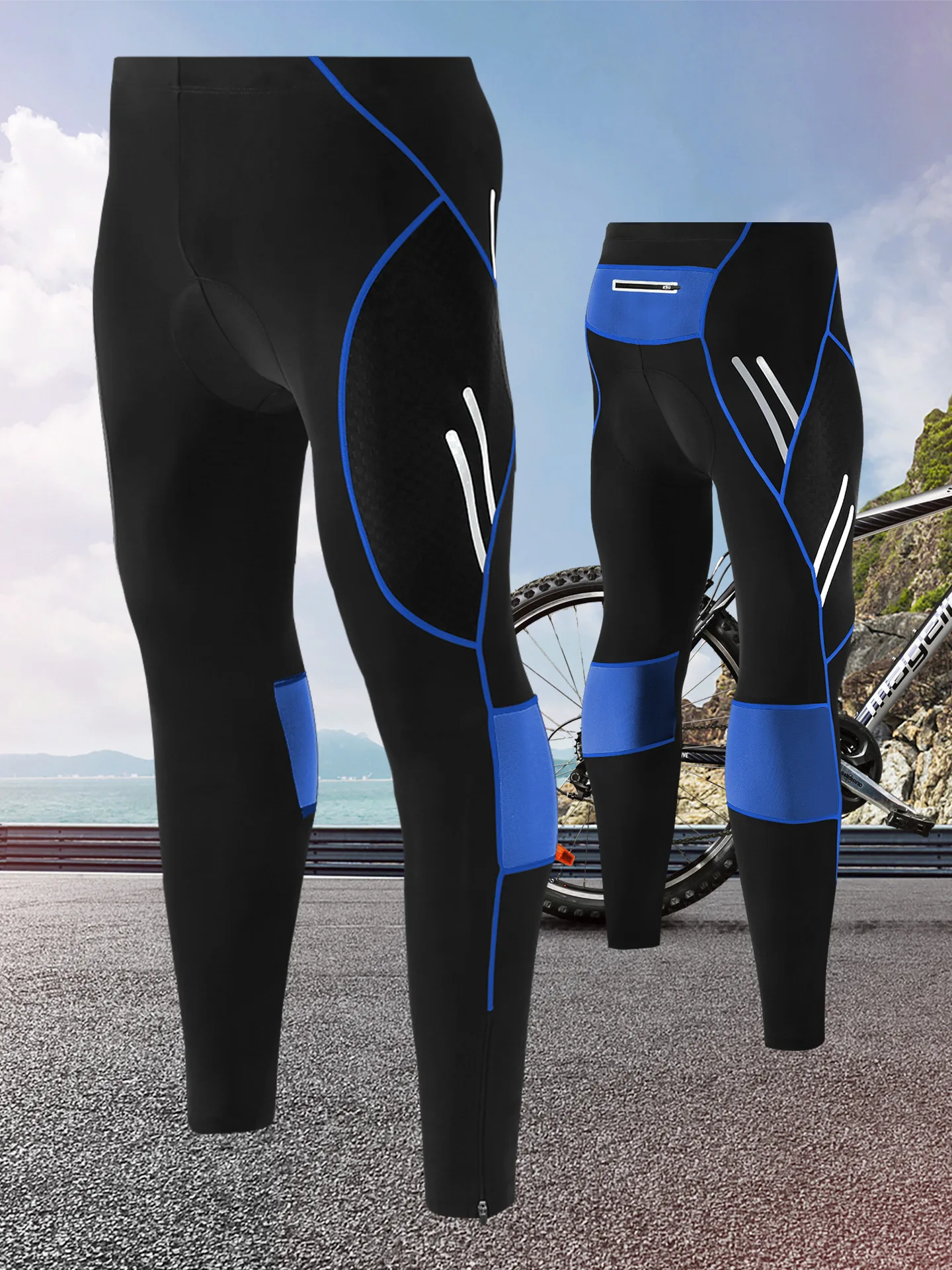 Men's Bike Pants Long 4D Padded quick-drying  Cycling Tights Leggings Outdoor Riding Bicycle