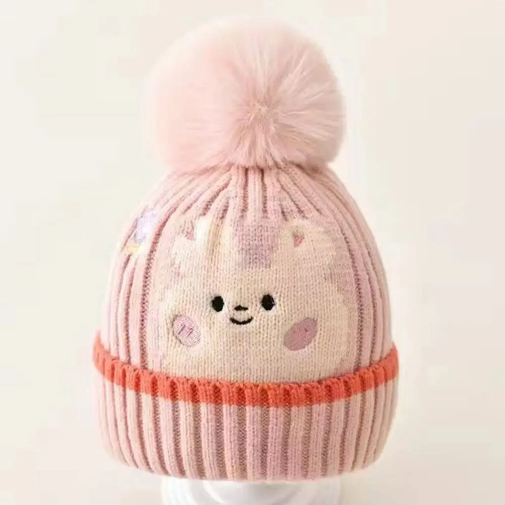 

Winter Warm Wool ​​Baby Warm Hat Soft Cute Dinosaur Children Beanies Kids Cap Kids