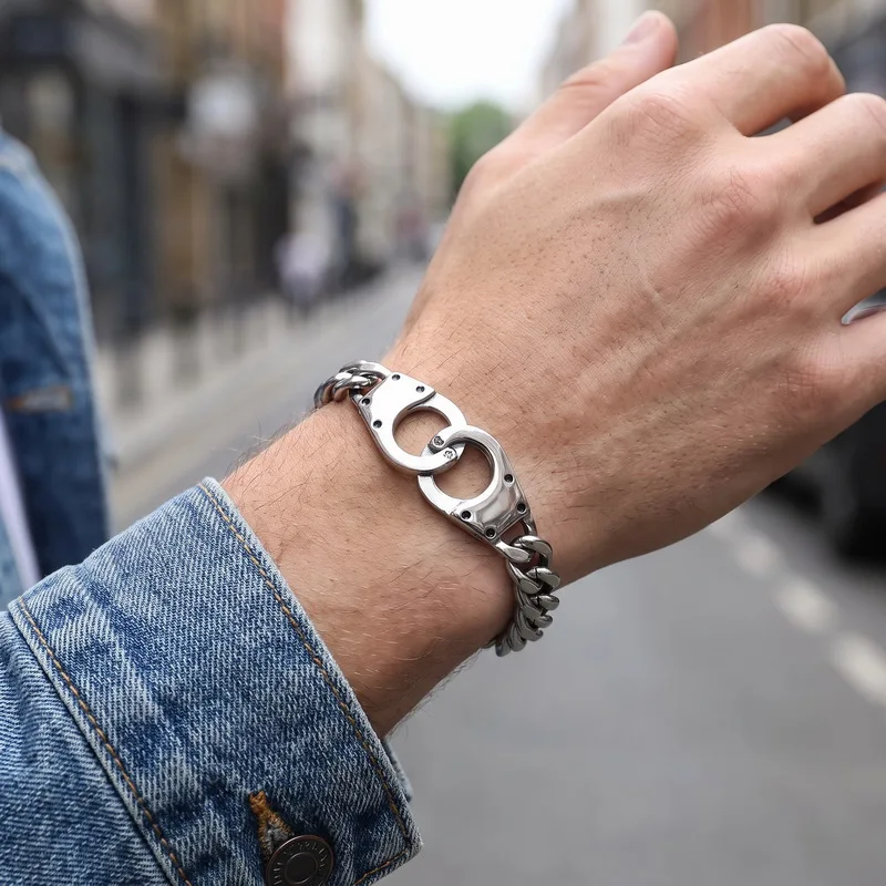 KALEN Trendy and Creative Stainless Steel Bracelets For Men Hip Hop Cuban Chain Fashion Jewelry Boyfriends Gift Wholesale