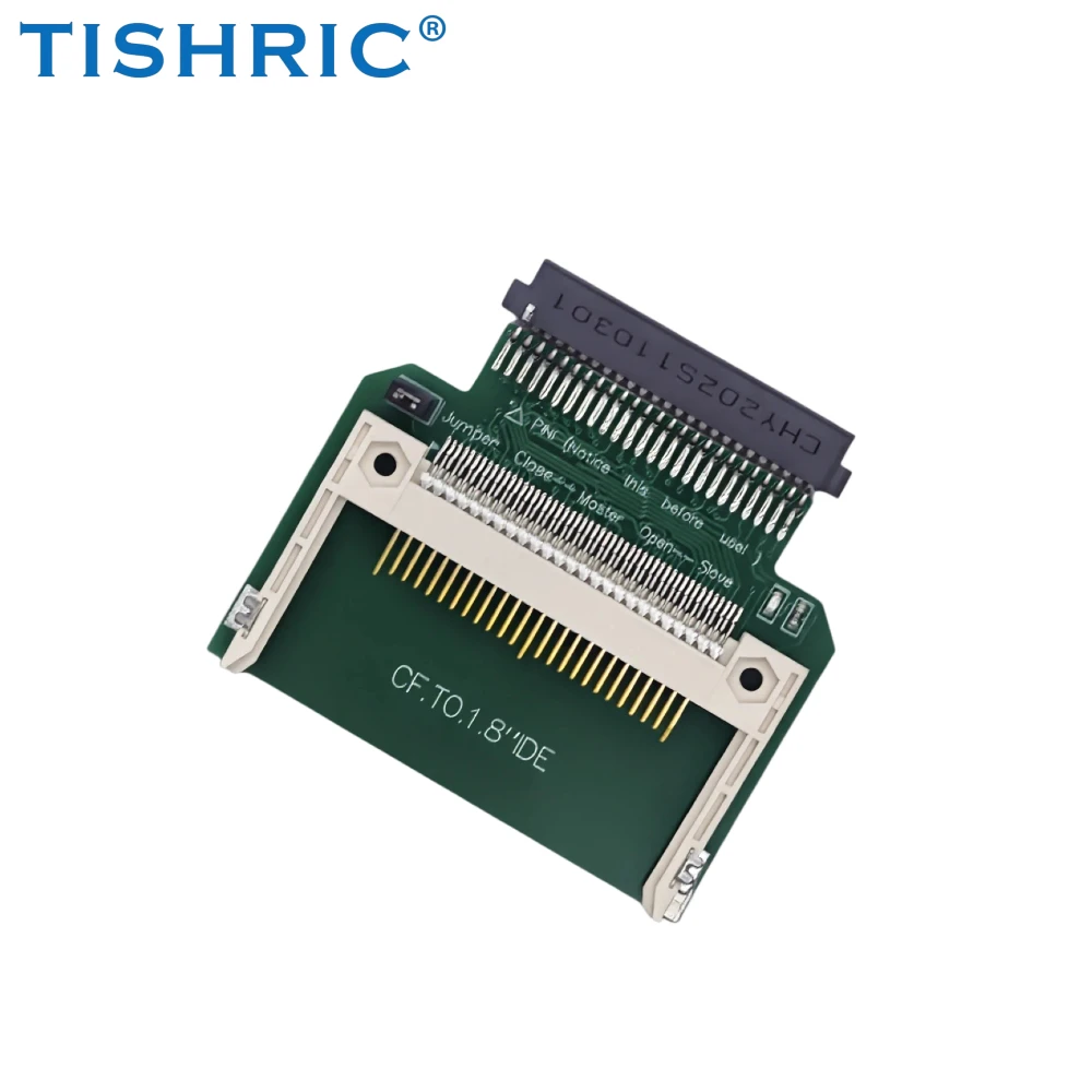 TISHRIC 1.8inch CF to 50Pin IDE Adapter Card Compact Flash to IDE Converter for Toshiba  Hard Drive SSD Support Laptoop PC