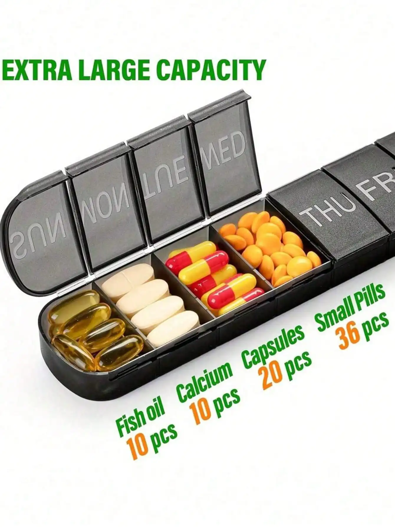 1pc Portable travel medicine box moisture-proof pill organizer reusable medicine box