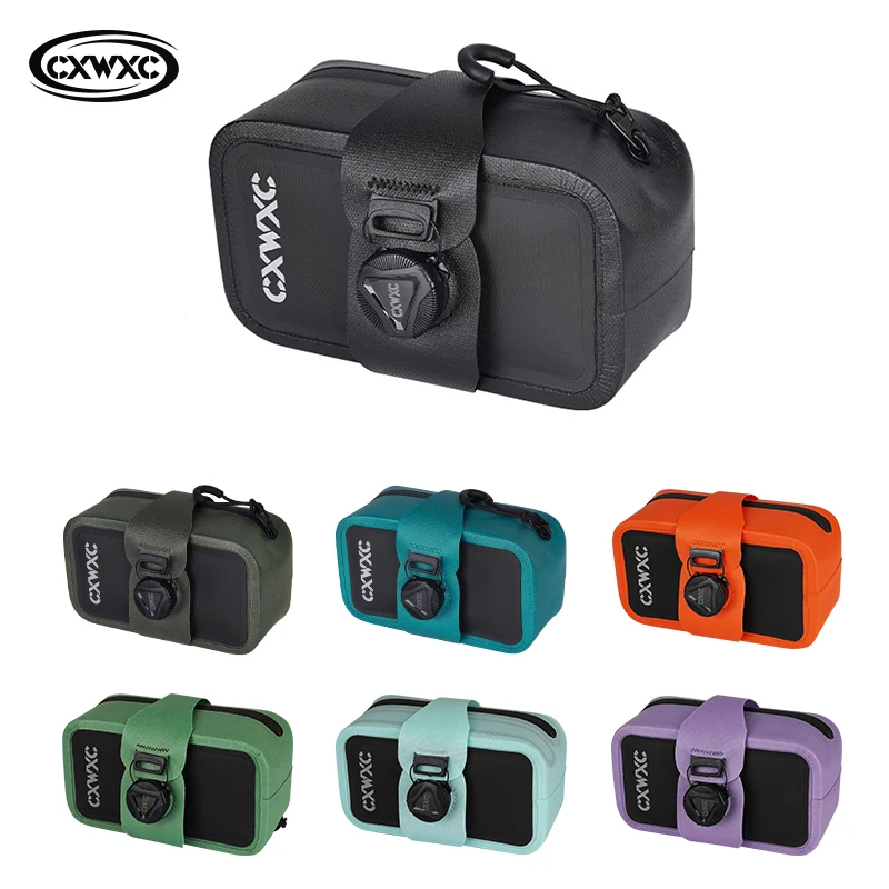 CXWXC Cycling Saddle Bag MTB Road Bike TPU Seamless Waterproof