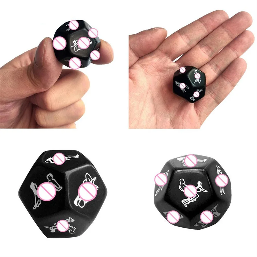 1 pz 25mm 12 lati divertimento dadi acrilici amore dadi dadi del sesso dadi erotici gioco di amore giocattolo coppia regalo Drop Shipping dadi erotici Sexyshop