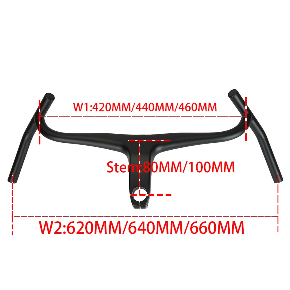 Carbon Gravel H Handlebar, Big Flare Bar, Cycle Cross Road, MTB Bike Handlebars, Carbon Fiber, Travelling, New