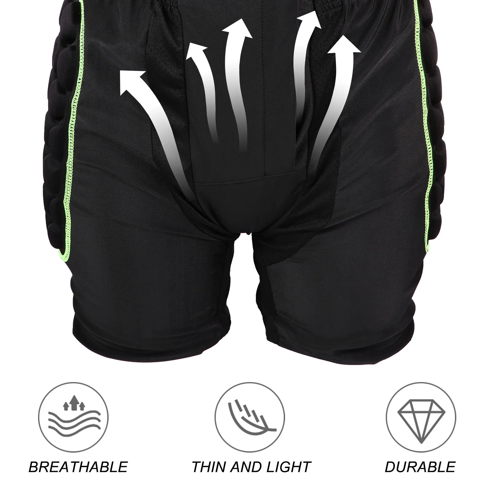 

Men Hip Padded Cycling Shorts Lightweight Breathable Eva Foam Protection Downhill Mountain Bike Riding 3D Protection Shorts