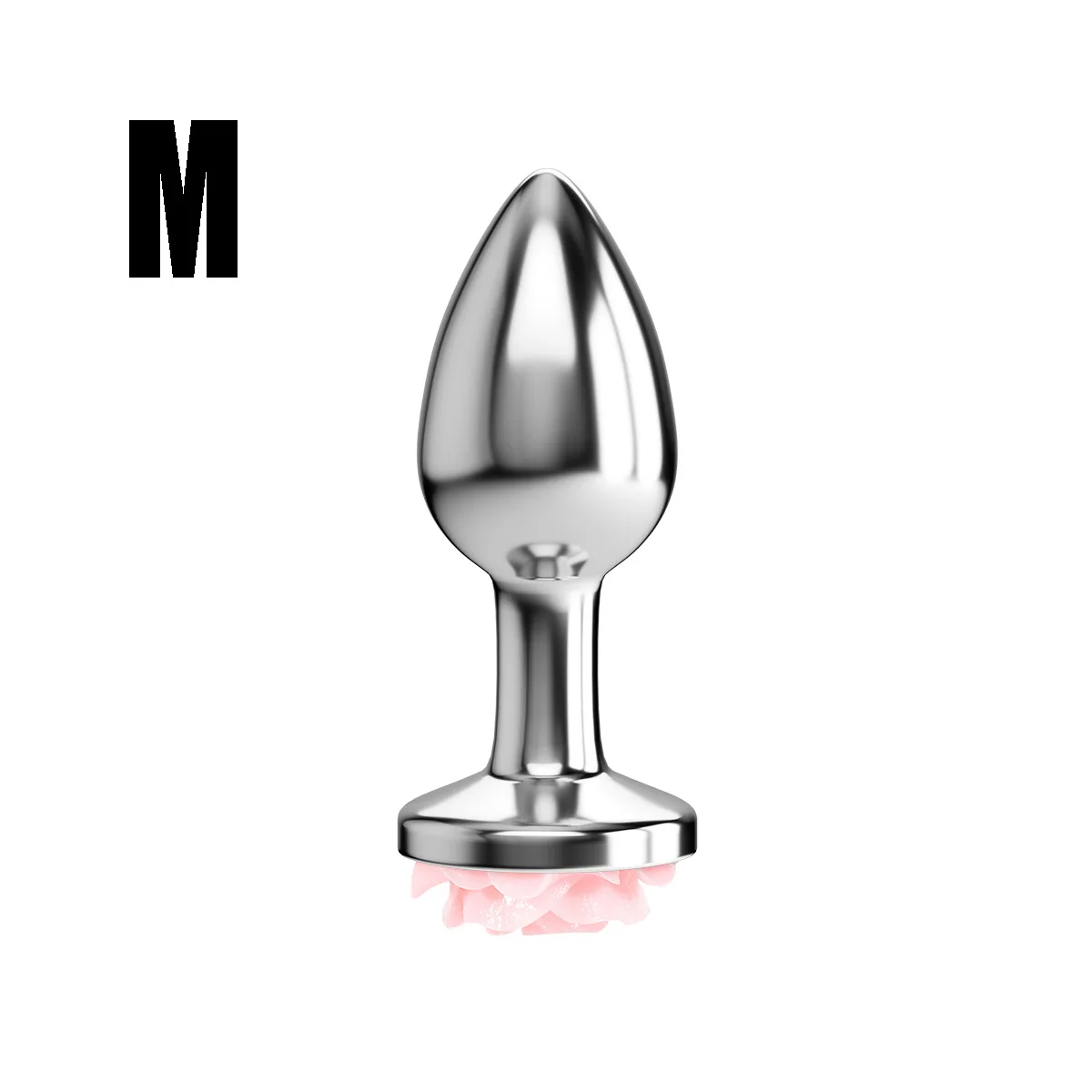 قابس معدني جديد على شكل وردة لألعاب التمتعة الذاتية الشرجية للذكور والإناث - منتج ألعاب غير تقليدي للبالغين