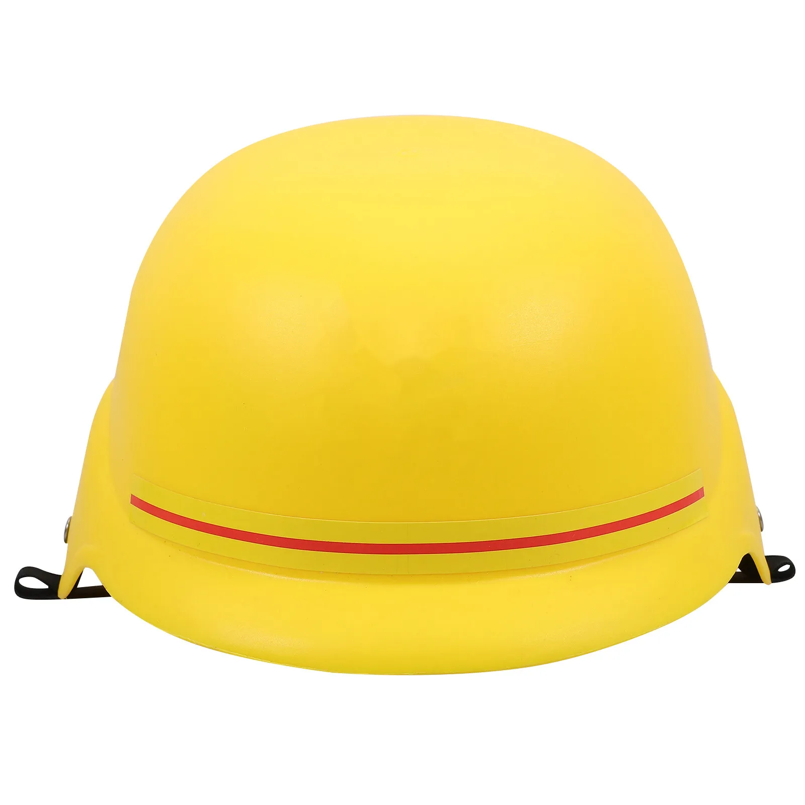 Capacete de Construção Infantil Amarelo de Plástico para Brincadeiras de Faz de Conta, Capacete de Segurança para Engenharia para Uso Interno e Externo