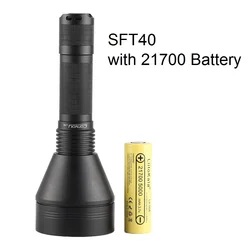 Convoy Super Bright Powerful Flashlight LED LUMINUS SFT40 2000lm Torch Lighter by 21700 Battery for Camping,Hiking,Self-defense