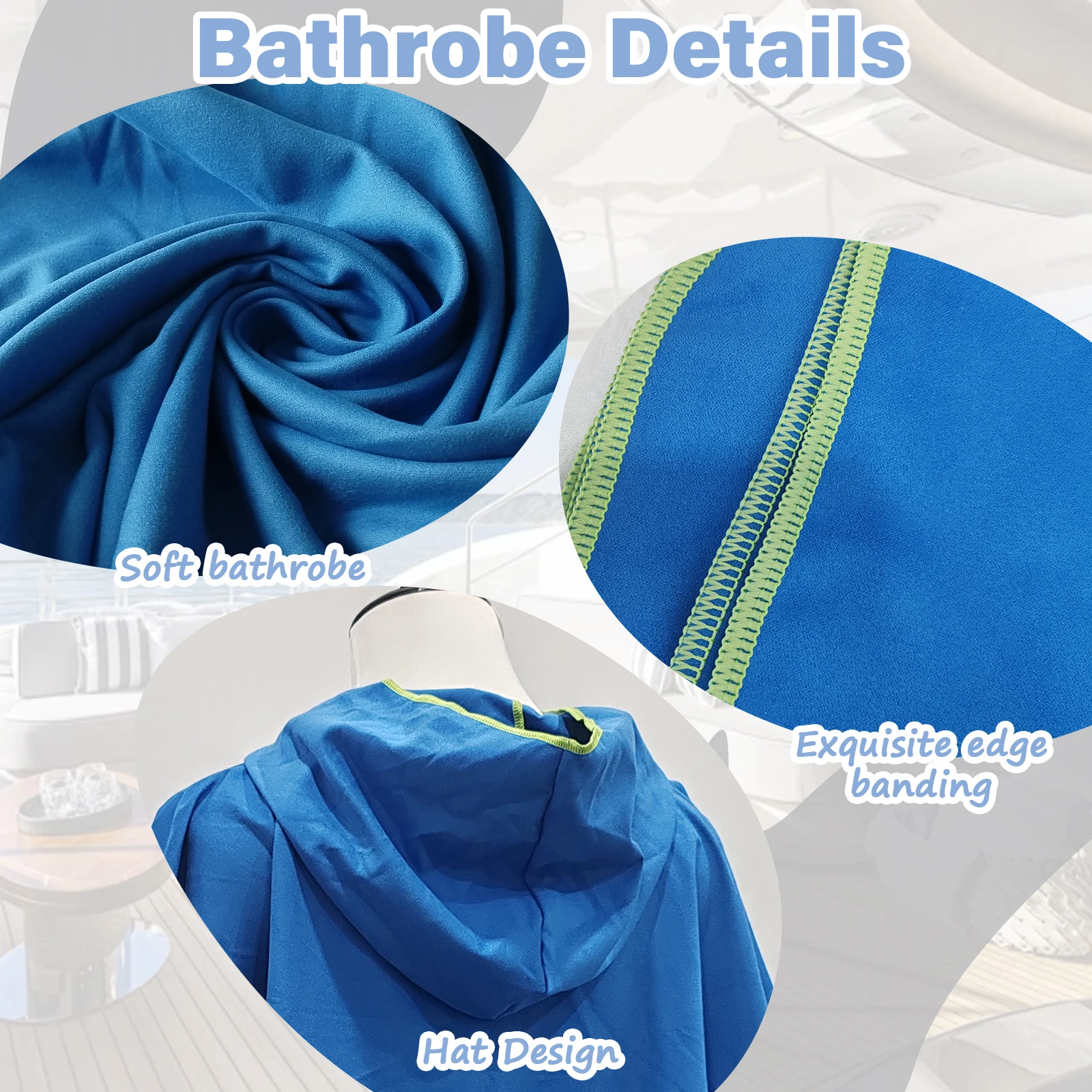 ผ้าคลุมอาบน้ำแบบมีฮู้ดสำหรับผู - Beach Towel Large บทวิจารณ์และราคา