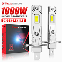 1000W H1 H7 Led Headlight Bulb H4 Plug&Play Wireless Mini Car Led Lamp CSP Chips H4 High Low Beam STG Fog Lights 6000K White 12V