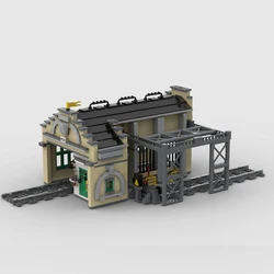 989PCS City Hot Selling Street View Moc Modular Railway carriage locksmith DIY creative ideas Children Toy birthday Gift Blocks