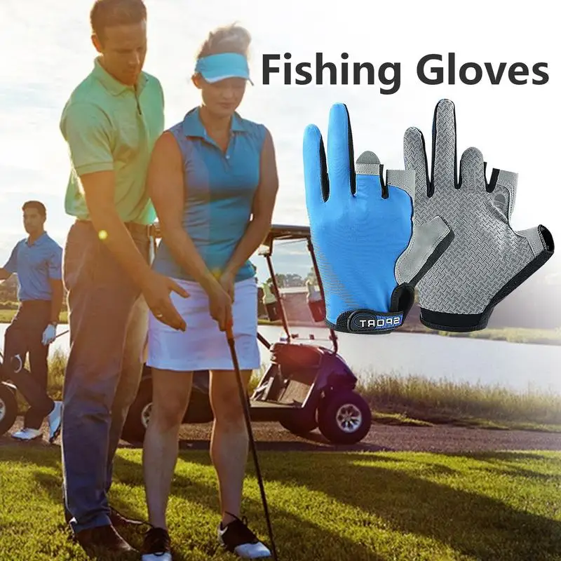 Womens Cycling Gloves Fishing Gloves Ice Silk Anti-Slip Workout Gloves Adjustable Touchscreen Cycling Riding Gloves For Kayaking