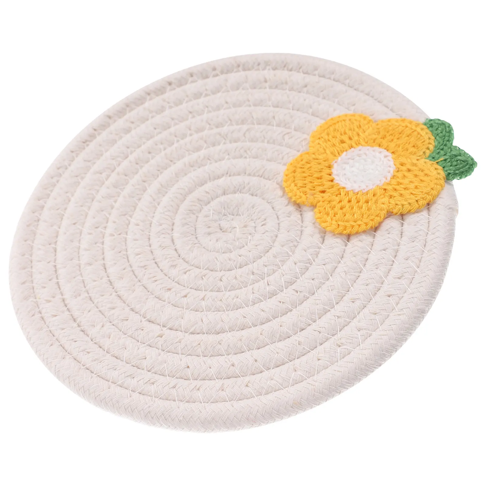 

Cotton Woven Placemats Insulated Coasters Home Office Table Decor Cup Pad Non Slip Heat Resistant Mat Protect Furniture