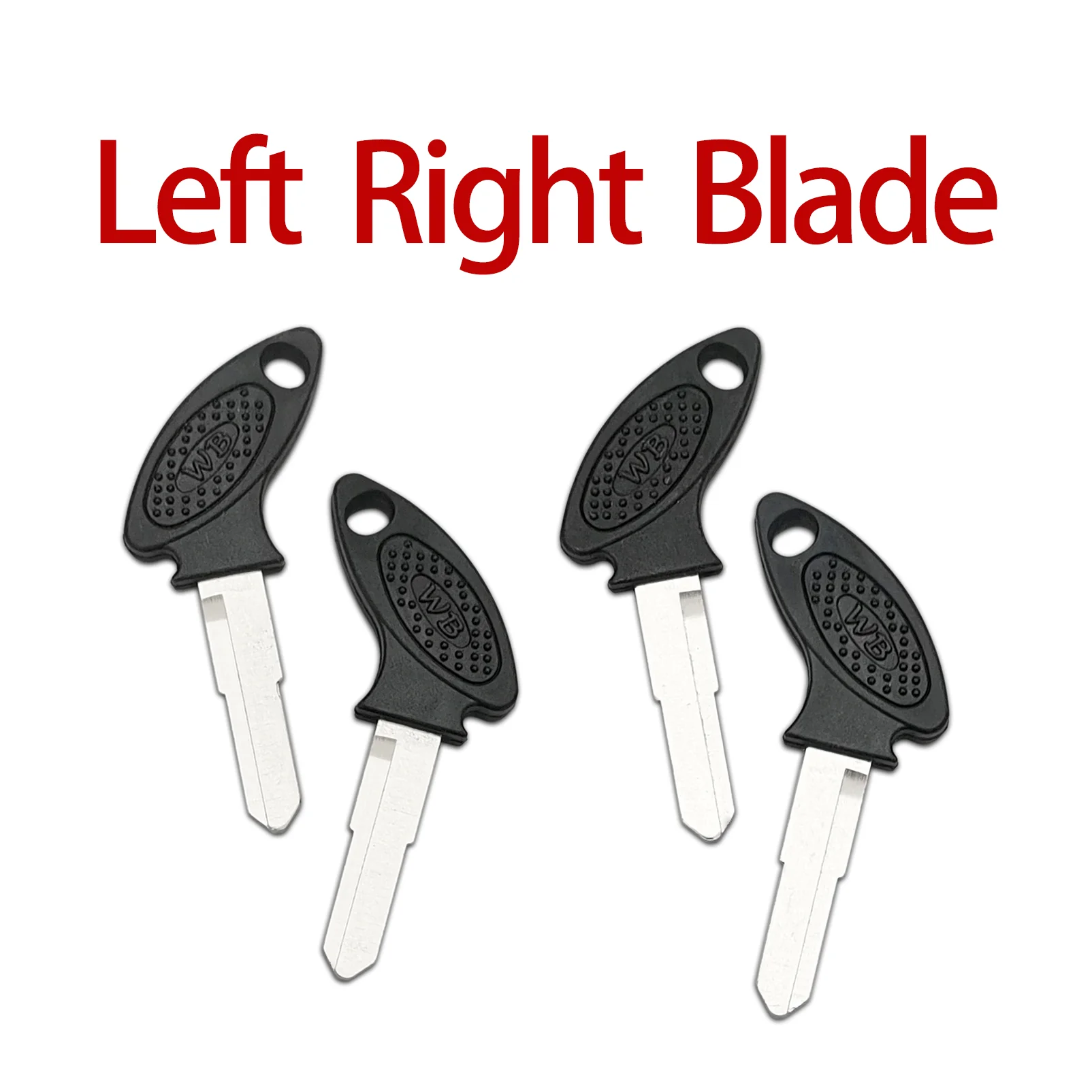 6pcs Key Blank Left Right Blade Keys for Motorcycle Scooter Moped ATV GY6 KYMCO