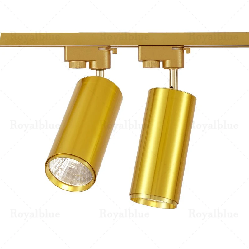 COB LED Track Light Led Spotlight Lampada Gold Aesthetic Room Decoration Clothing Store Showroom Exhibition Mall Hall Home