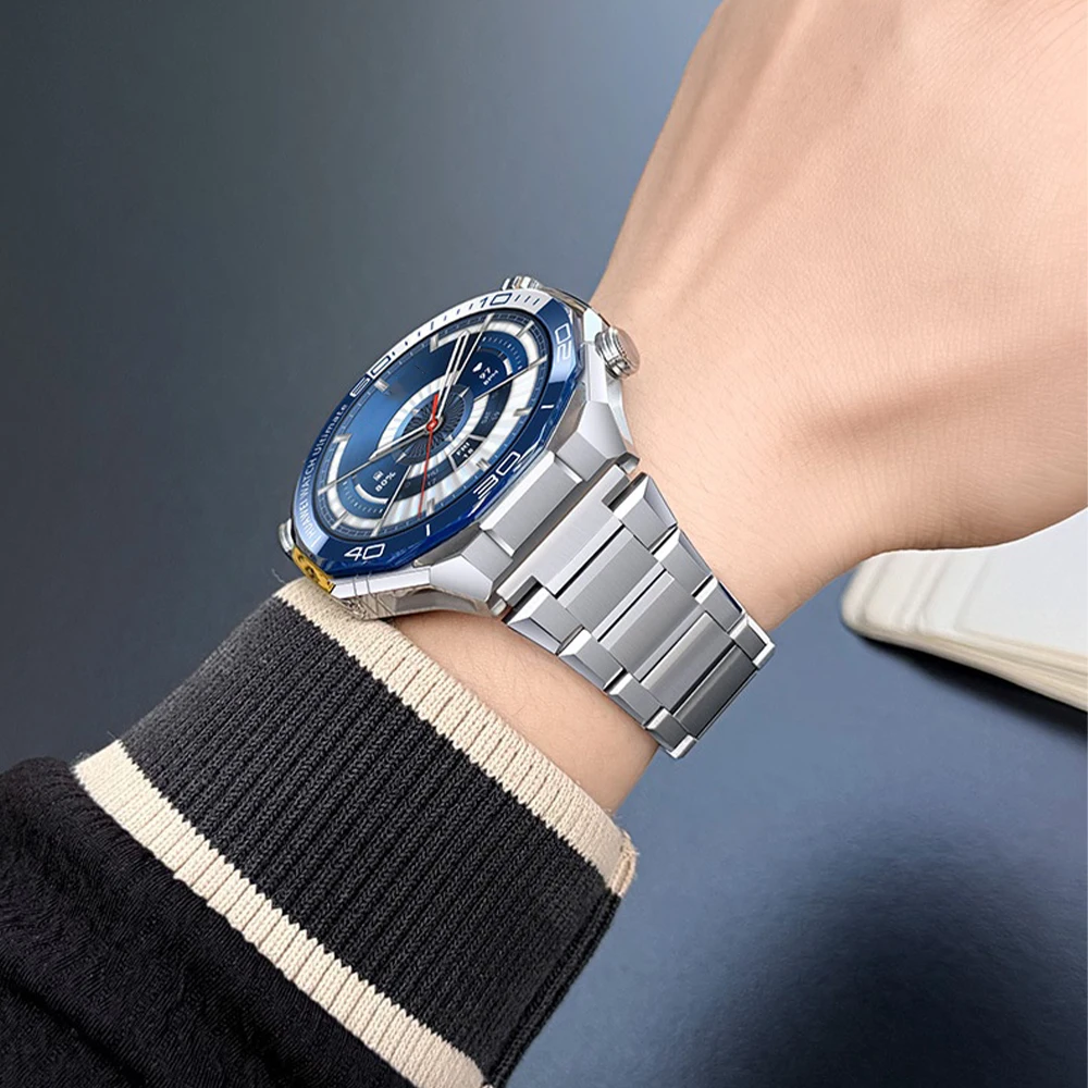22MM Titanium Strap For HUAWEI WATCH Ultimate 2 Sport Bracelet For Huawei Ultimate Quick Button Disassembly Men's Style Band image 5