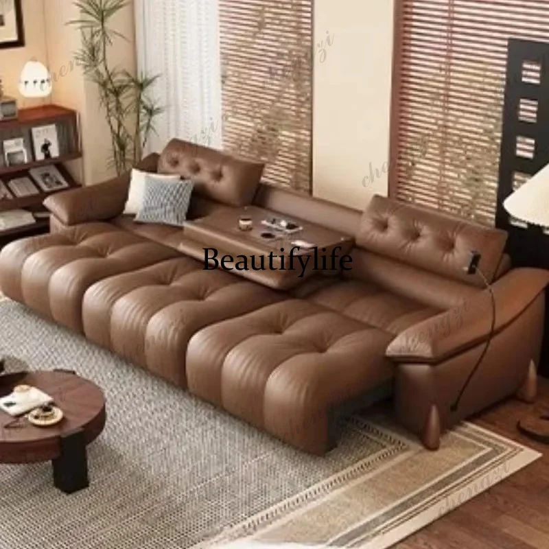 Microfiber Leather Electric Sofa Armrest Waterproof Relax Oversized Recliner Sofa Modern Luxury Black Divano Di Lusso Furniture