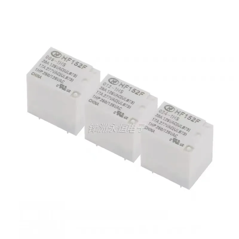 10PCS 100% New Original HF152F-005-012 024-1HS HF152F-005 012 024-1HST 16A250VAC 4Pin 17A277VAC Relay