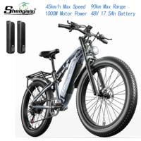 Shengmilo Electric Bike MX05 Brake: Hydraulic Oil Brake 1000W 48V17.5AH Brushless Motor Lithium Battery Adult Off Road E-bike