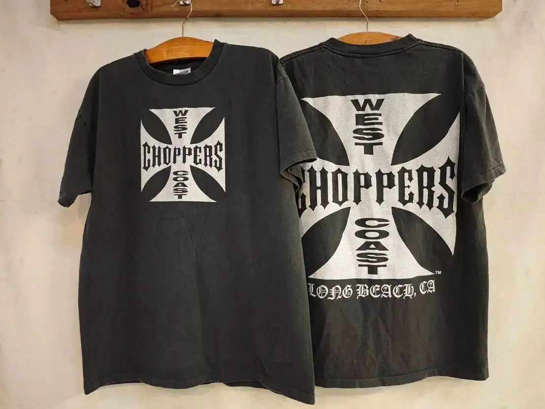 Vintage Classic West Coast Graphic T-shirt Oversize Streetwear Hip Hop Heavy Weight Cotton Short Seleeve Y2k High Street Tees