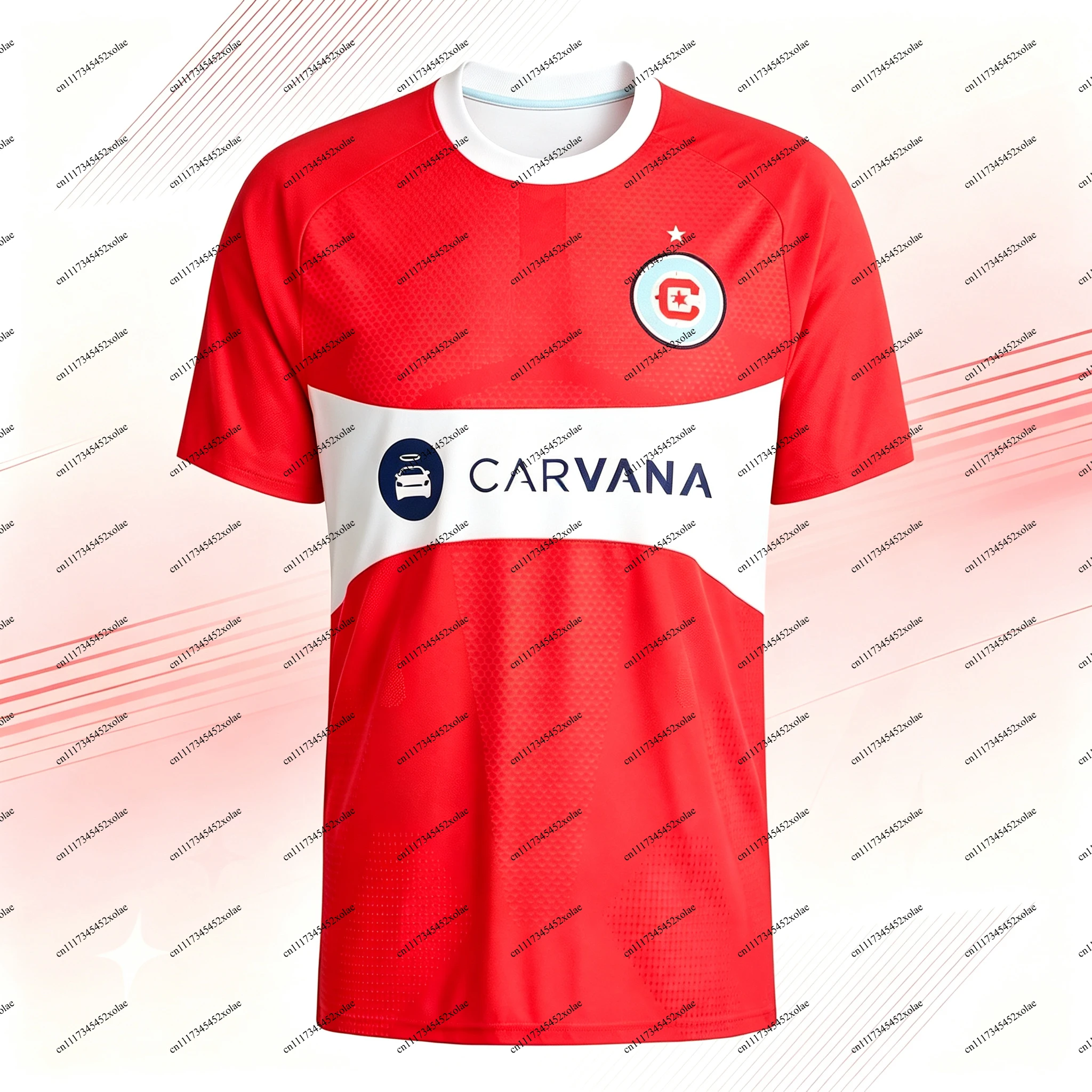 26‑27 Chicago Fire Home Soccer Jersey Men Short Sleeve Quick‑Dry Football Fan Version Sport Uniform Moto