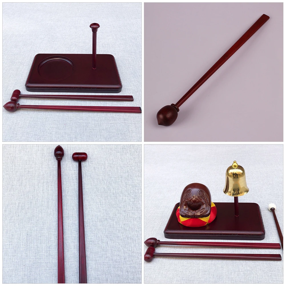 

Wooden Fish Stick Hammer Wood Mallet Temple Block Drum Percussion Instrument Religious Ceremonial Tools Rhythm Sticks Mallets