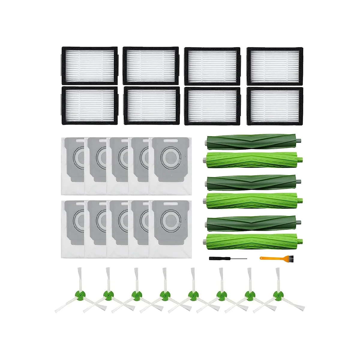 Replacement Parts for iRobot Roomba I3 I3+ I4 I4+ I6 I6+ I7 I7+ I8 I8+ E5 E6 E7 J7 (7150) J7+ (7550)Series