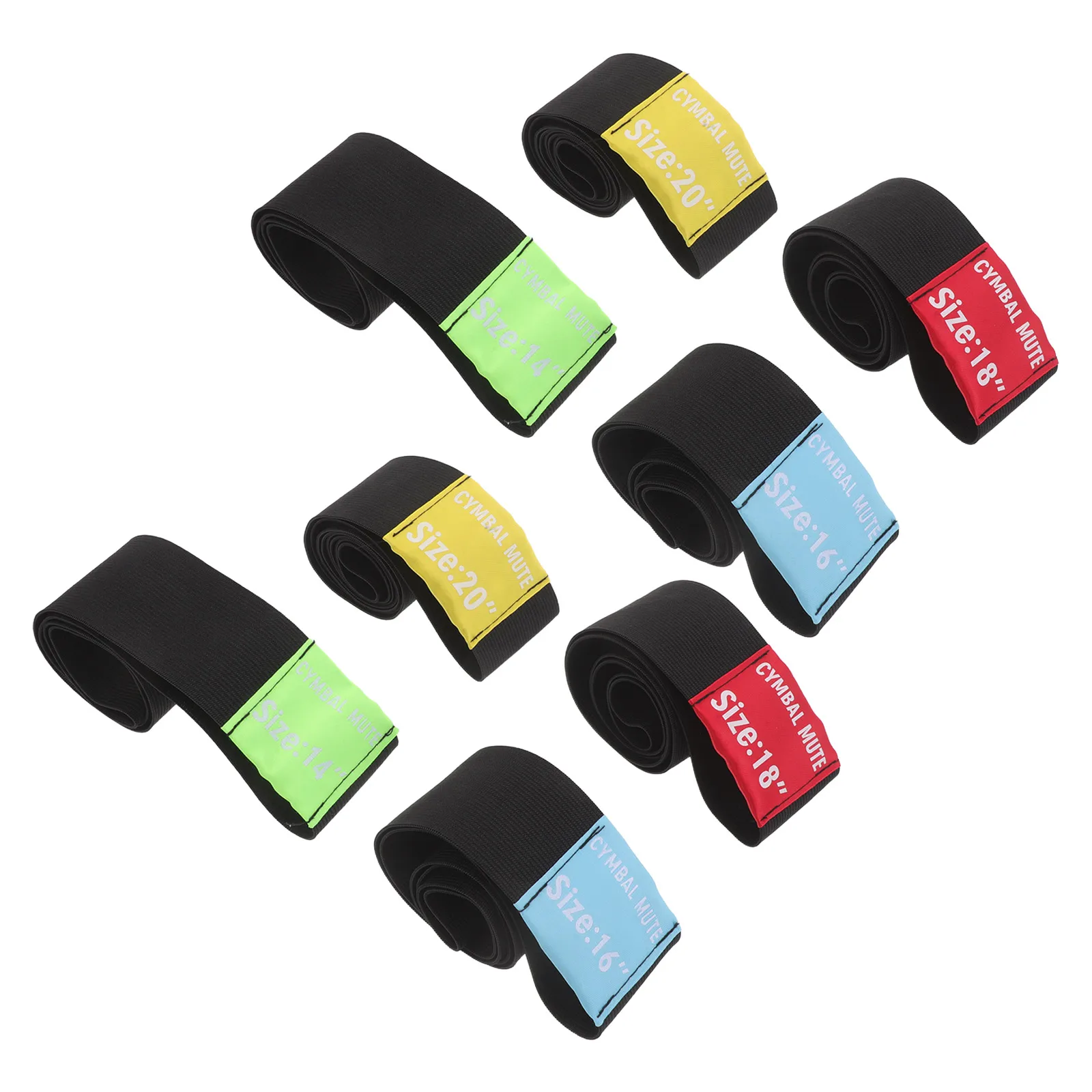 

8 PCS Silent Cymbal Silence Tape Mute Circle Ring Accessories Practice Silencers Drum Pad Quiet Drumming and Parts