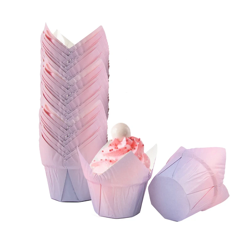 10/20/30pcs Gradient Cupcake Liner Baking Cup Cake Cups Mold Muffin Cupcake Paper Cup For Wedding Birthday Party Baking decor