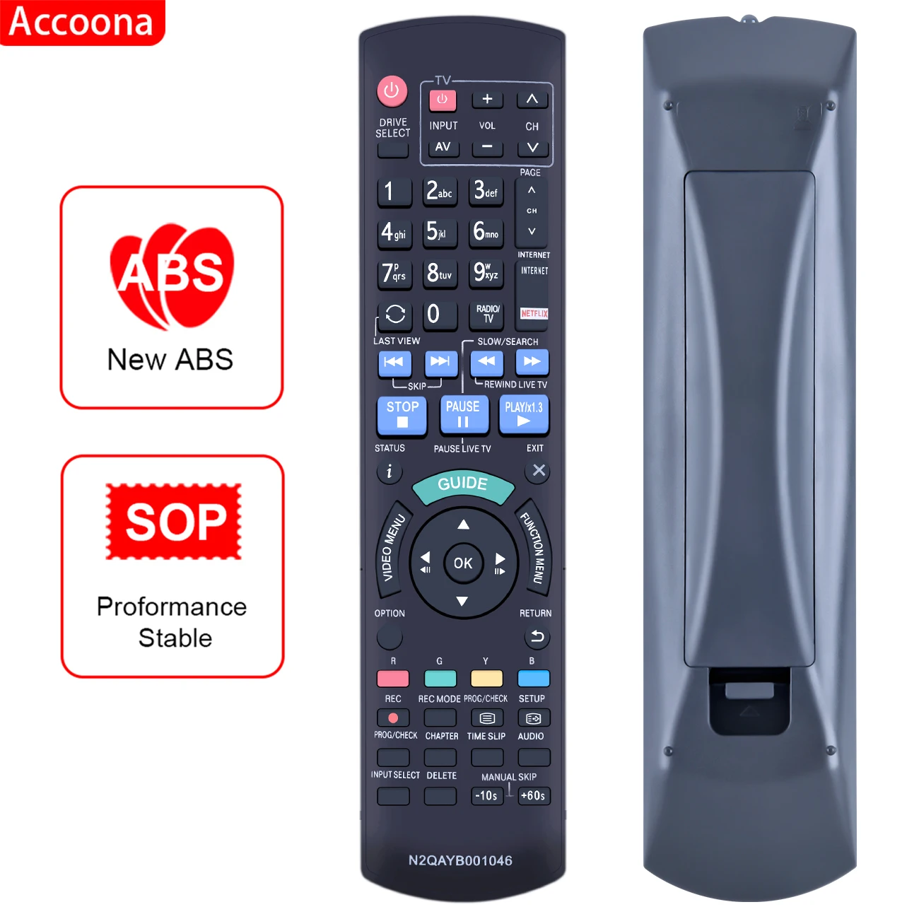 

N2QAYB001046 N2QAYB000759 N2QAYB000758 N2QAYB001114 remote Control for Panasonic DVD Recorder