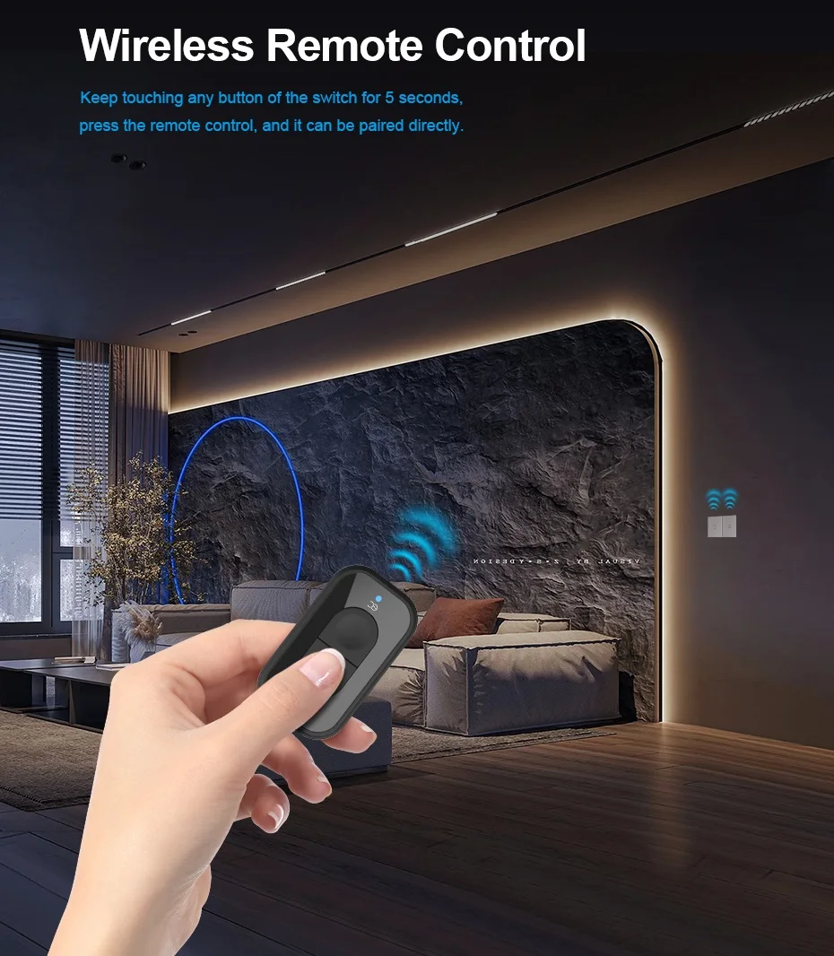 LIVOLO Buttons Smart Remote Controller with Independently Dual Wireless Technology for Zigbee EC Protocol Switch or Socket