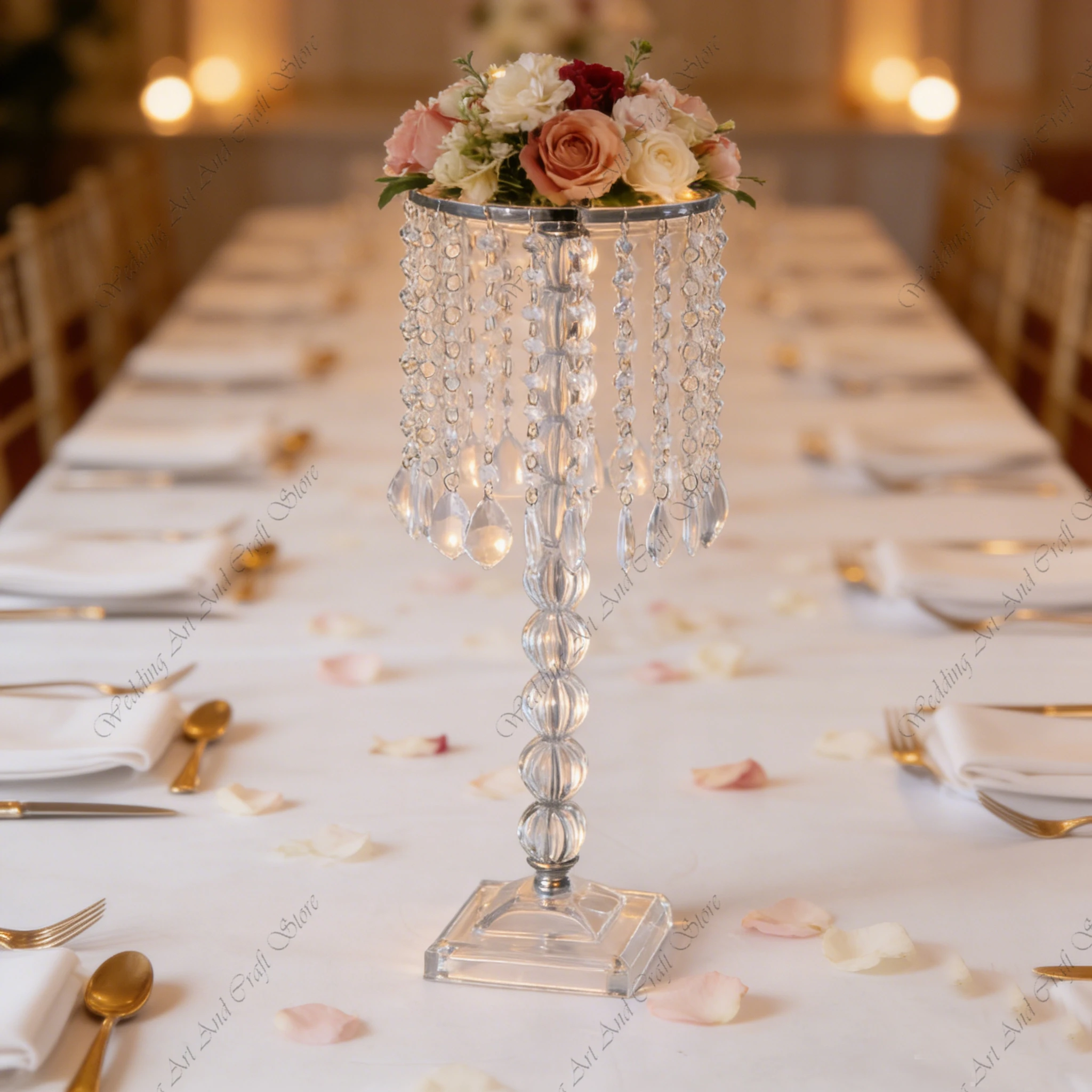 

12pcs f30 50-100cm wedding propCrystal Flower Implement Wedding Table Centerpieces Decoration Event Party Stage Decor ivy582