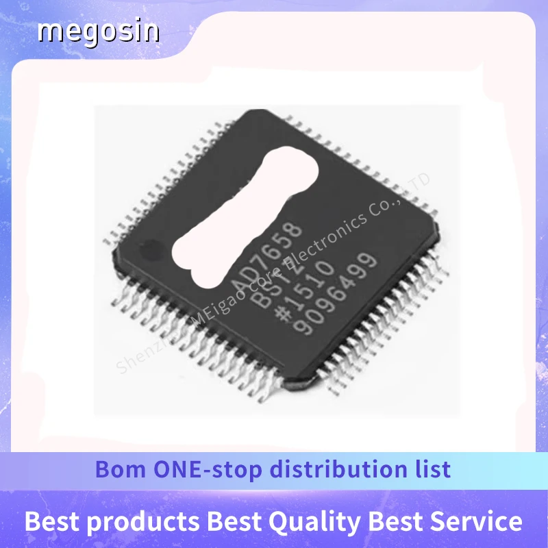 1pcs/lot AD7658BSTZ AD7658BST AD7658 LQFP-64 Digital-to-analog converter chip