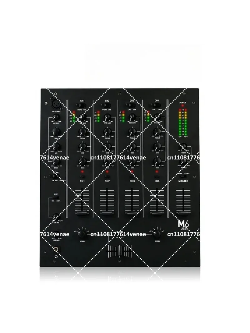 M6 Four Input Channels Three-Band EQ KTV Audio Mixer