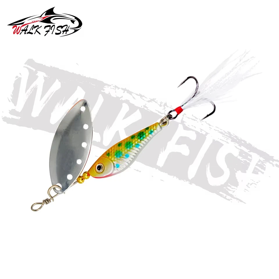 WALK FISH 1 Uds. 16,5g VIB giratorio venta al por mayor compuesto giratorio lentejuelas plumas en forma de pez plomo cebo para peces equipo de pesca Metal - imagen 3