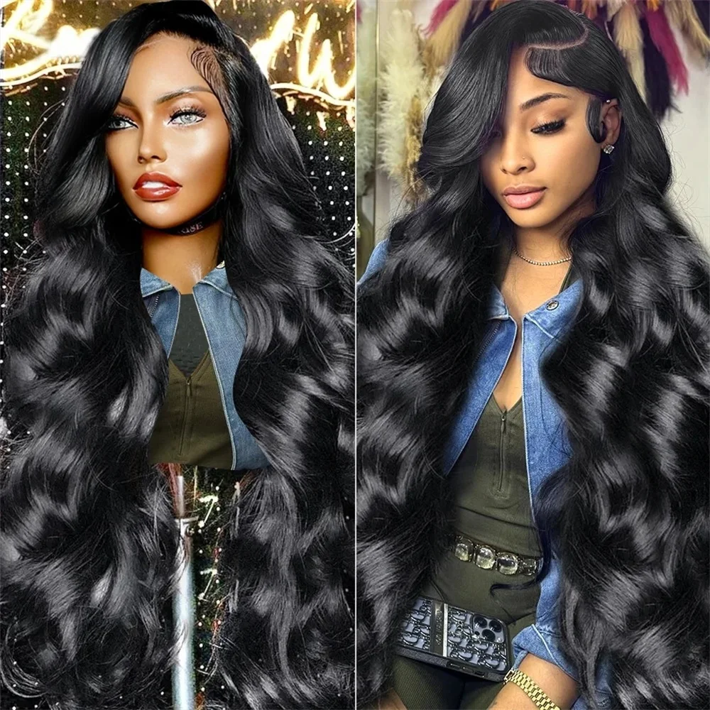 360 Full Lace Wig 13x6 Transparent Lace Front Human Hair Wigs 36Inch Brazilian Loose Body Wave 13x4 Lace Frontal Wig PrePlucked