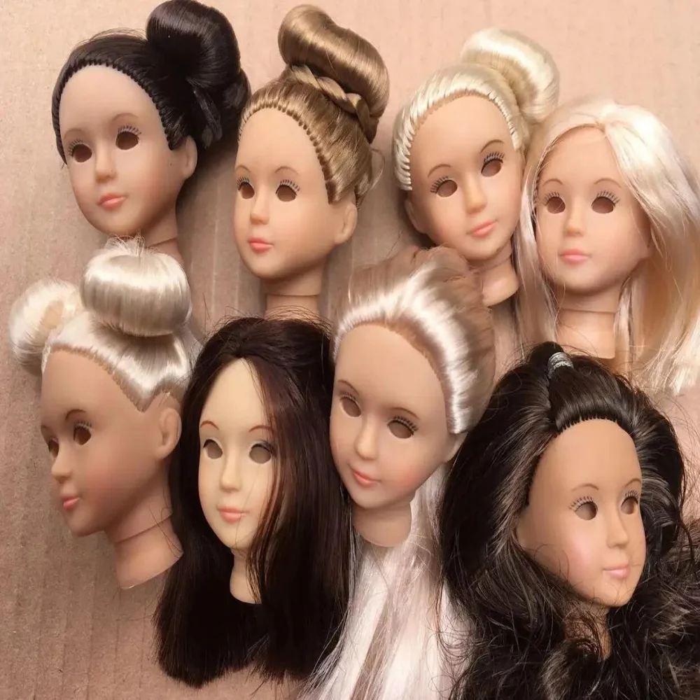 DIY Makeup Practice Doll Heads 1/12 GP Doll Parts White Skin Collection Toy Figures for Practice And Accessories