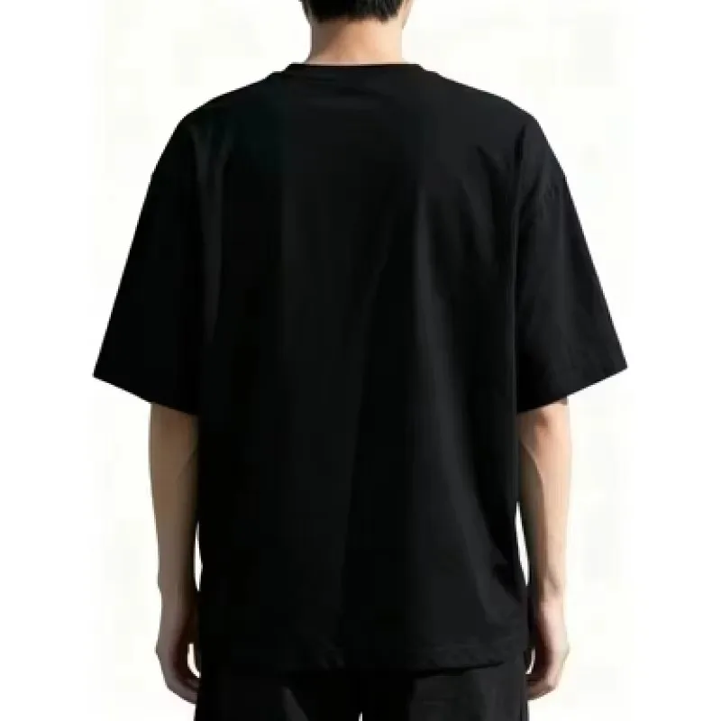 Men's Ghost Face Attendant Pattern T-shirt Surrounding T-shirt Four Seasons New Large Trendy Y2K T-shirt