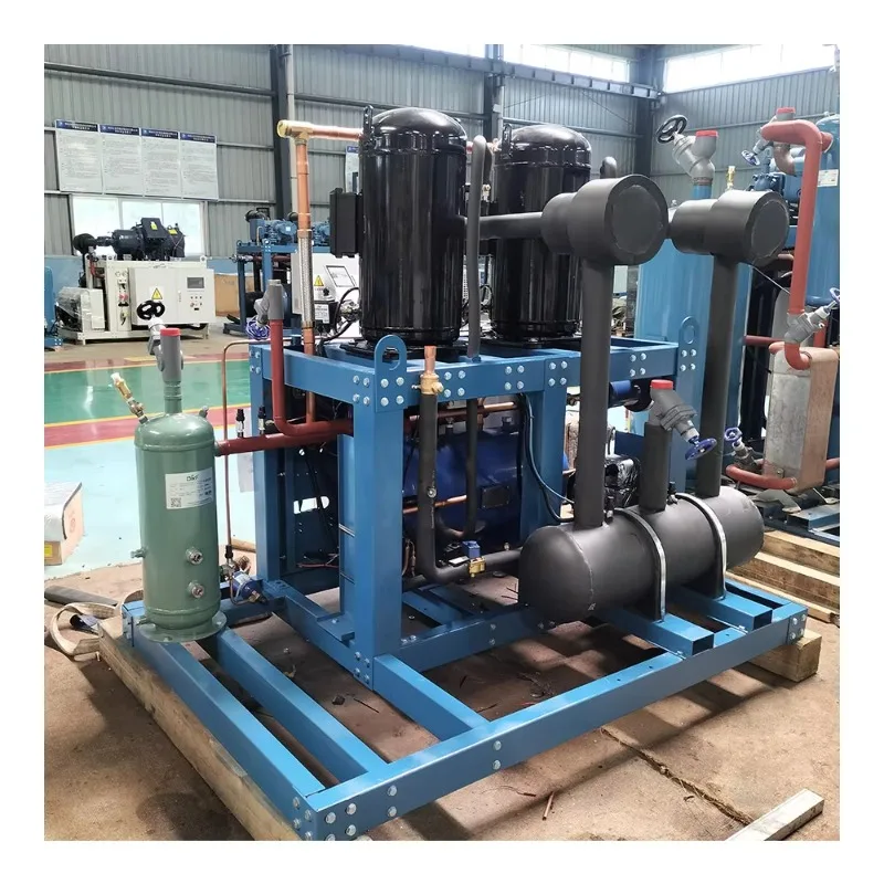 Commercial Air Cooled Scroll Refrigeration Unit for Cold Room Projects and Fresh Food Preservation