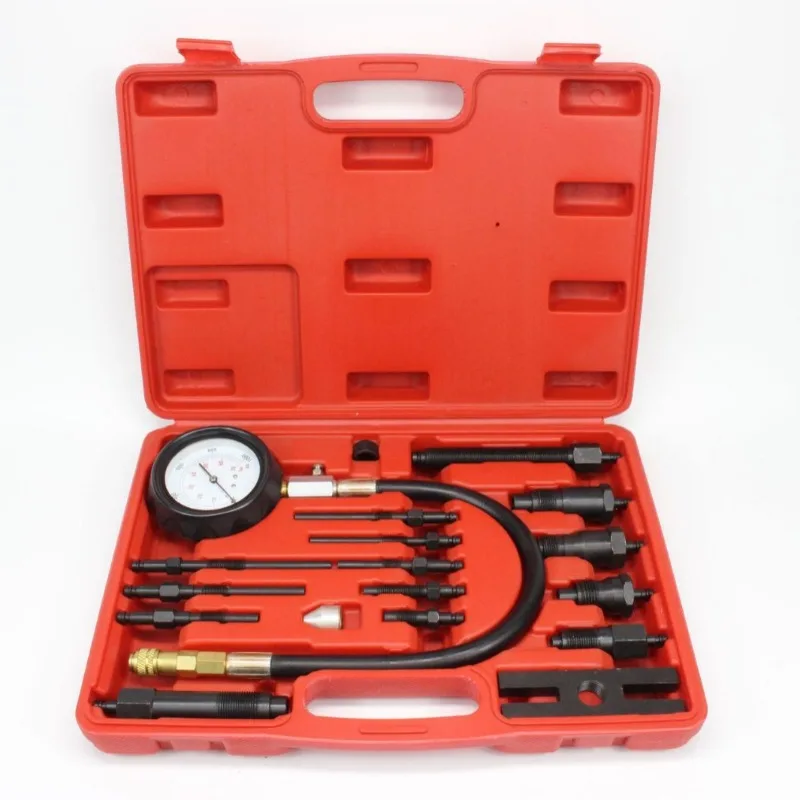 TU-15B Universal Diesel Cylinder Compression Pressure Gauge Kit for All Vehicle Types Includ Agricultural and Commercial Engines