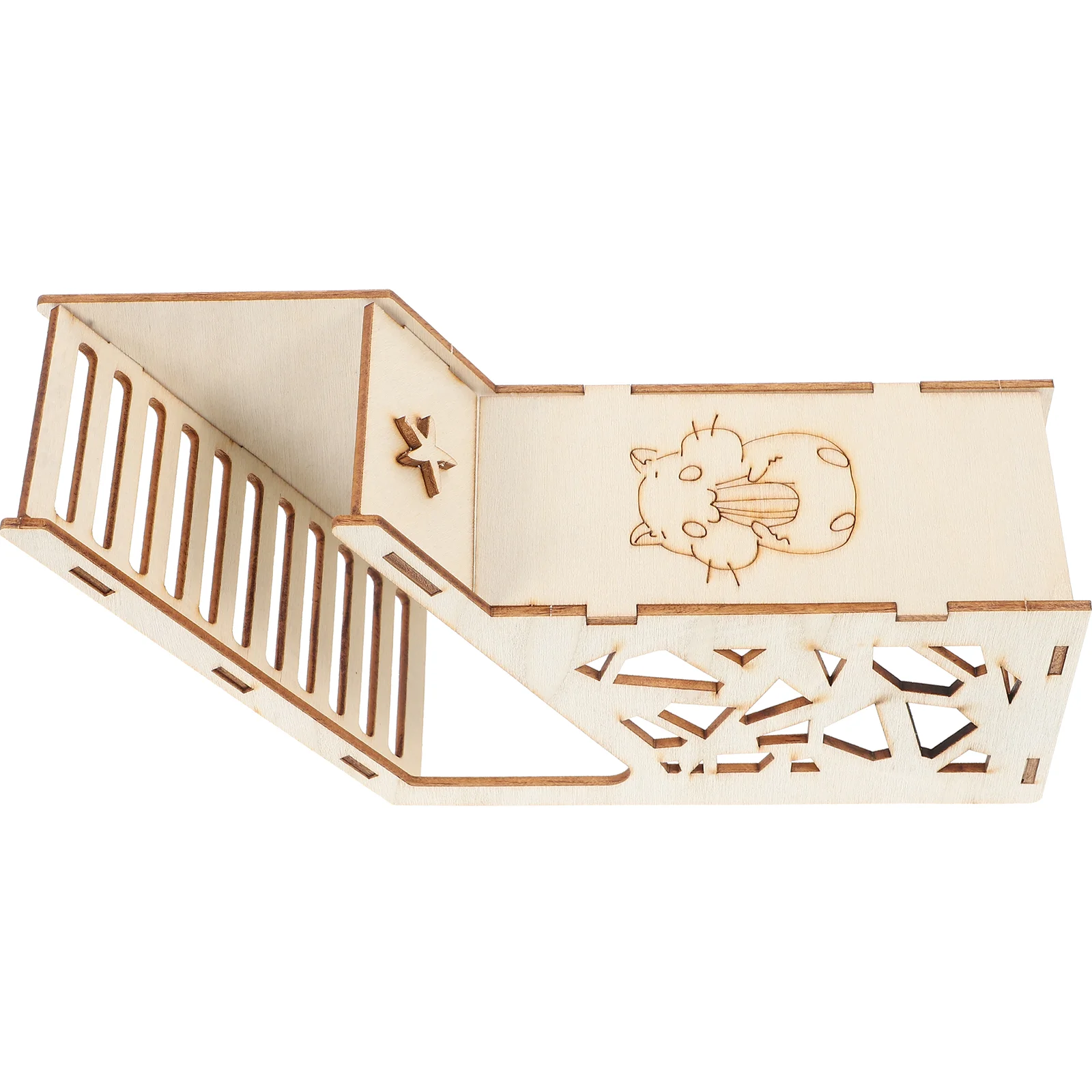 

Hamster Toy Wooden Hideouts Cage Squirrel House Rat Guinea Pig Rest Small Animal